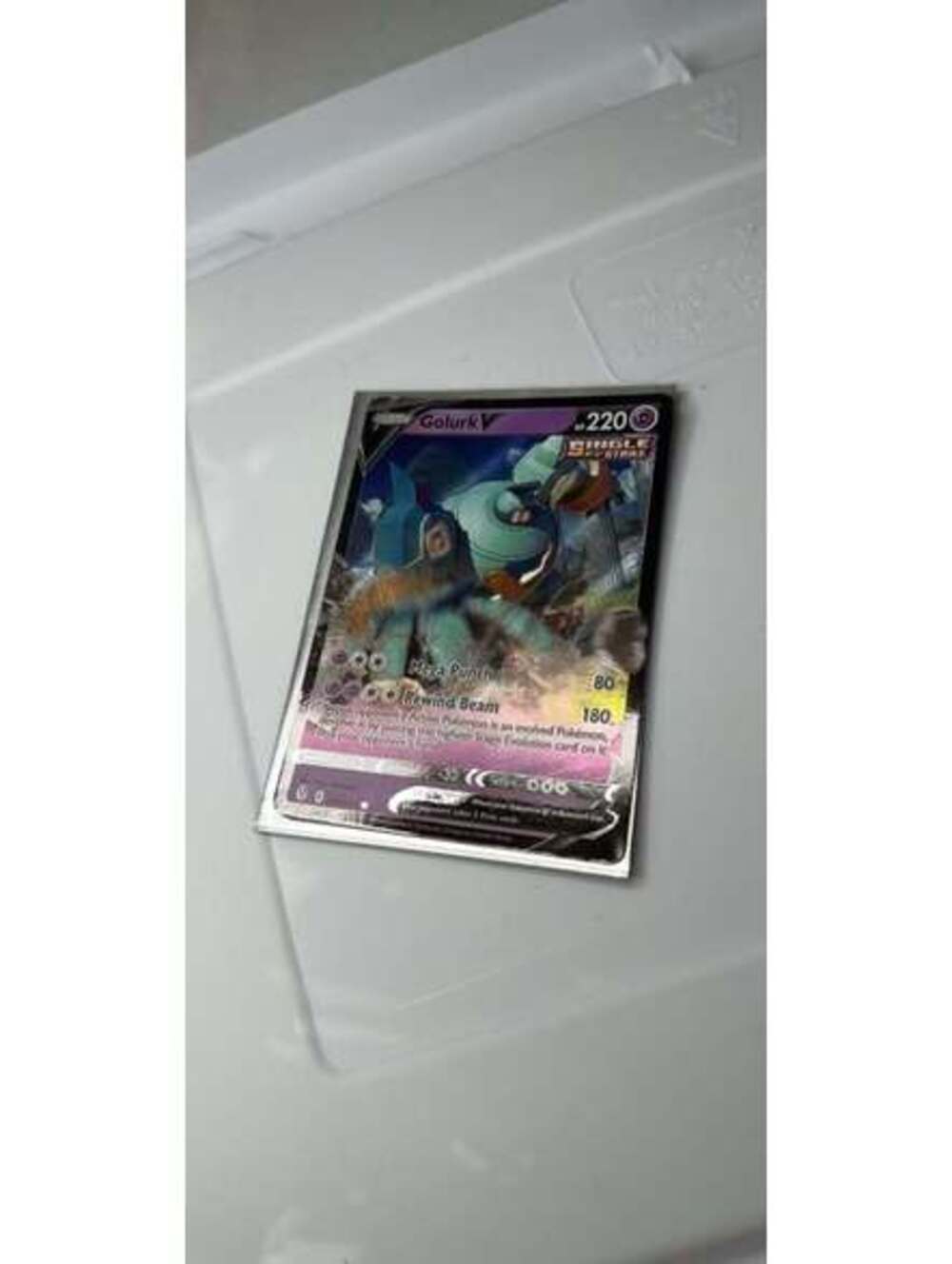 Pokemon Golurk V Trading Card